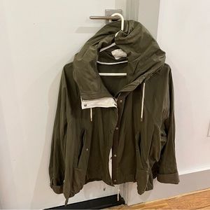 Zara Green Cropped Jacket